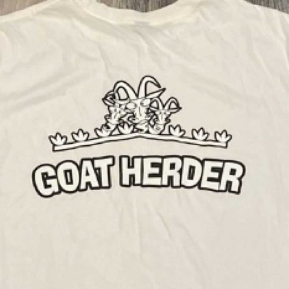 White 'Goat Herder' Graphic Tee